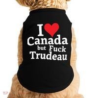I Love Canada But Fuck Trudeau Doggie Tank thumb 0