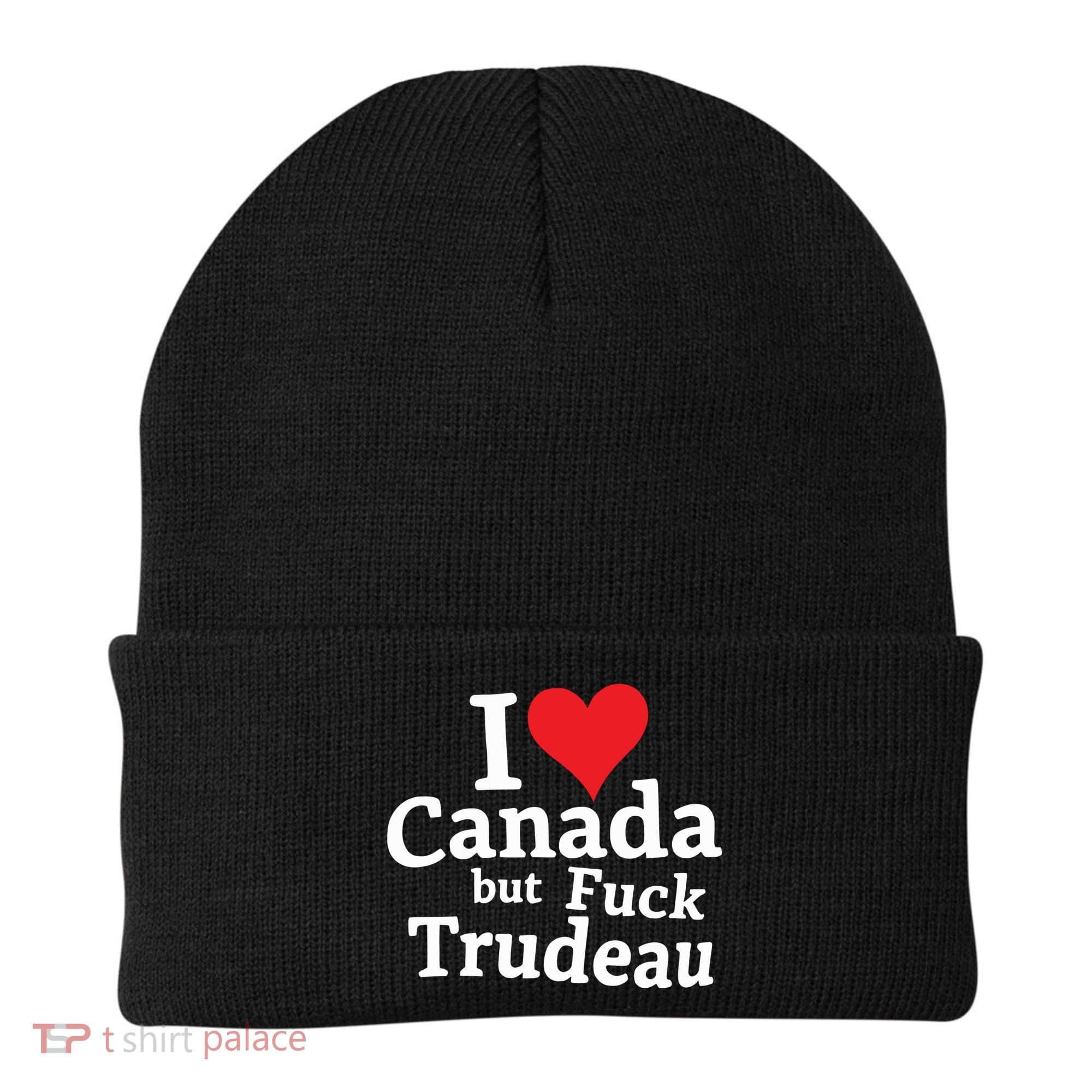 I Love Canada But Fuck Trudeau Beanie