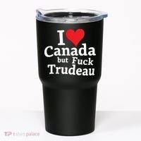 I Love Canada But Fuck Trudeau Tumbler thumb 0