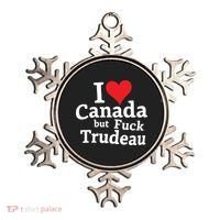 I Love Canada But Fuck Trudeau Ornament thumb 0