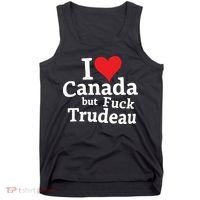I Love Canada But Fuck Trudeau Tank Top thumb 0