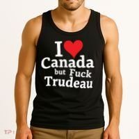 I Love Canada But Fuck Trudeau Tank Top thumb 3