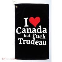 I Love Canada But Fuck Trudeau Golf Towel thumb 0