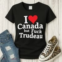 I Love Canada But Fuck Trudeau Women's T-Shirt thumb 3