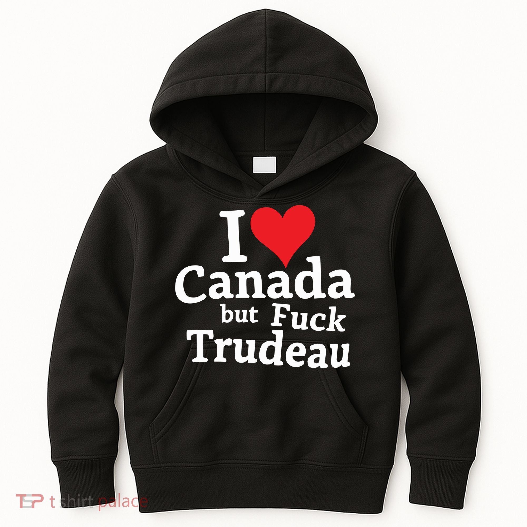 I Love Canada But Fuck Trudeau Kids Hoodie