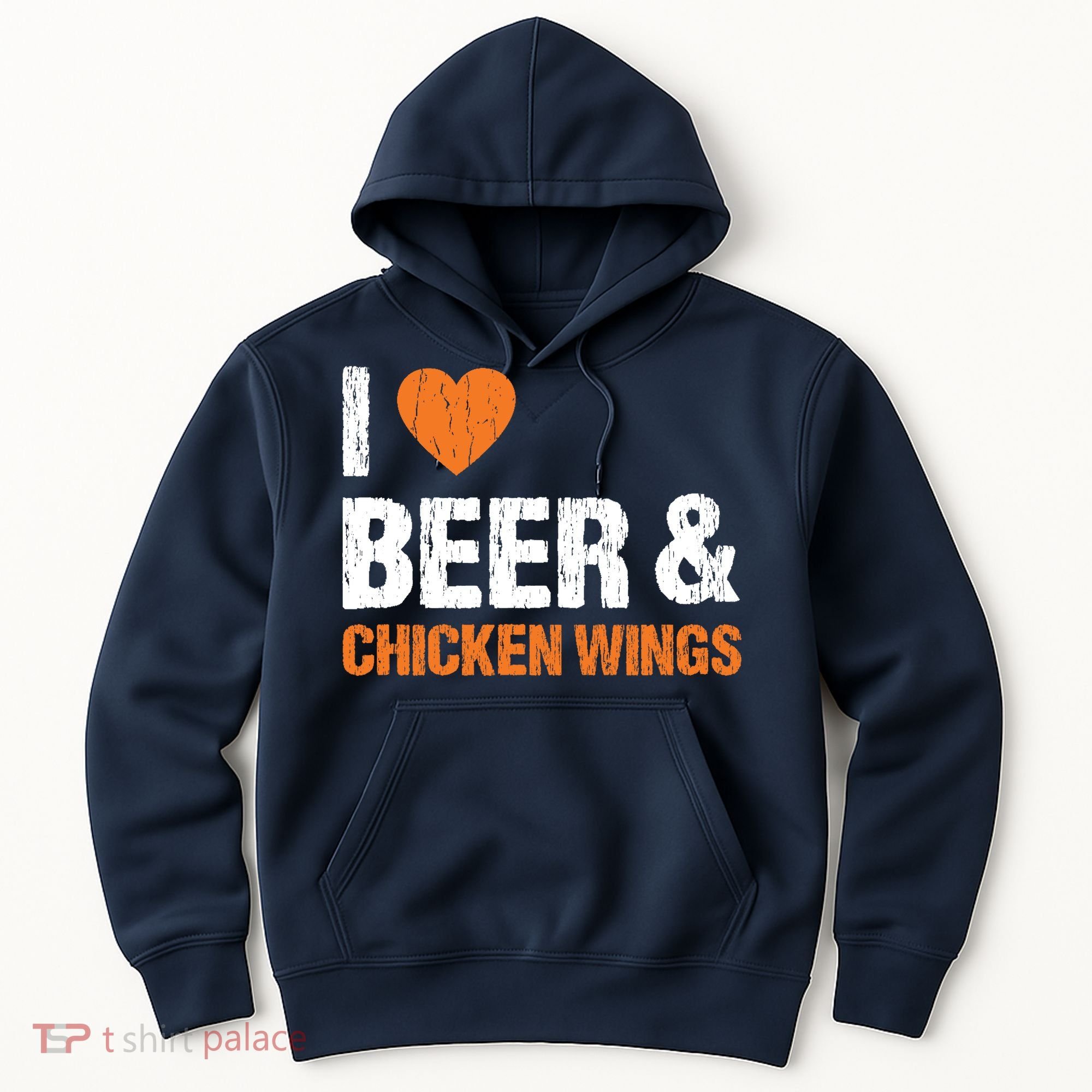 I Love Chicken Wings & Beer Funny Food Eating Lover Gift Hoodie