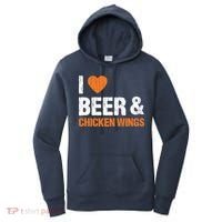 I Love Chicken Wings & Beer Funny Food Eating Lover Gift Women's Hoodie thumb 0