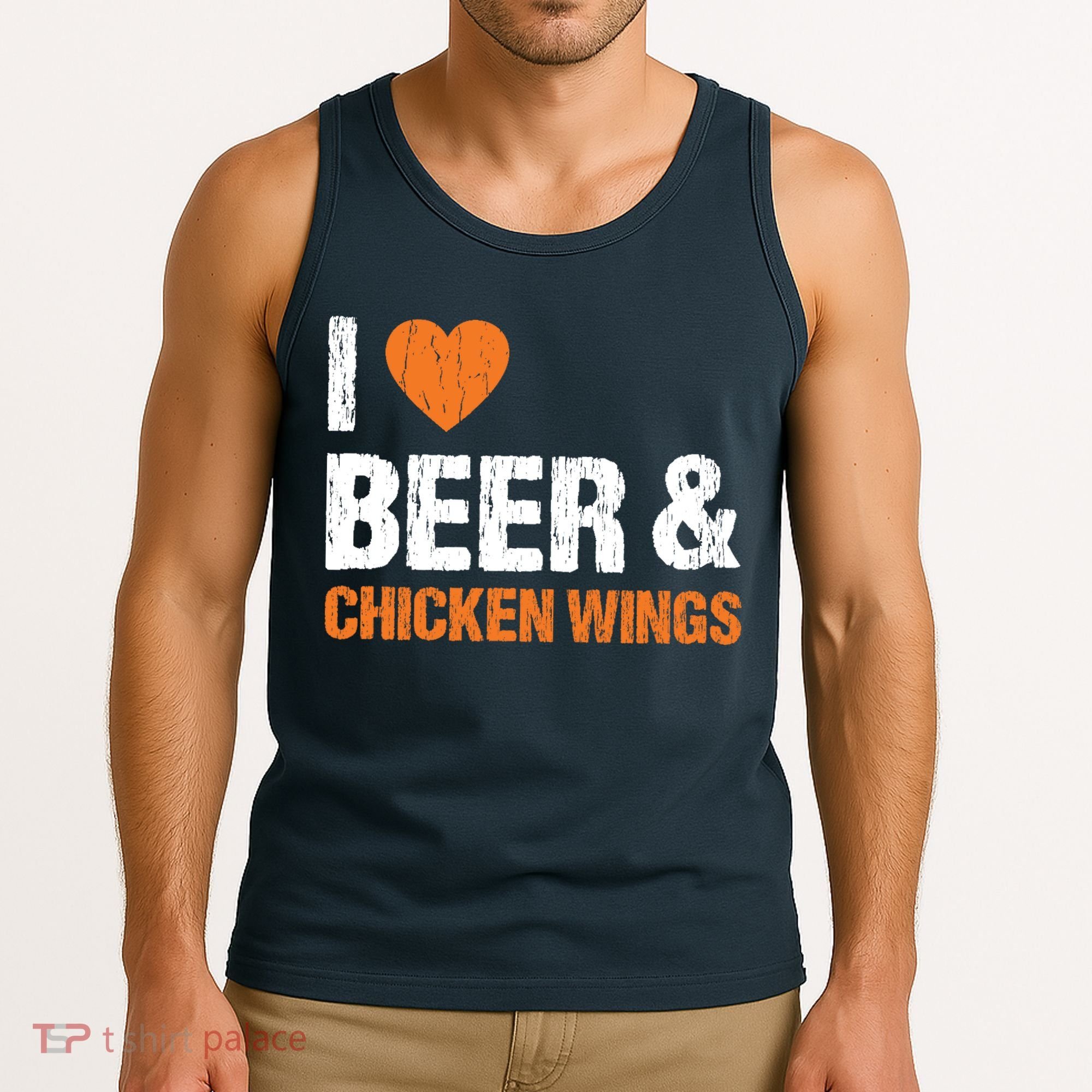 I Love Chicken Wings & Beer Funny Food Eating Lover Gift Tank Top
