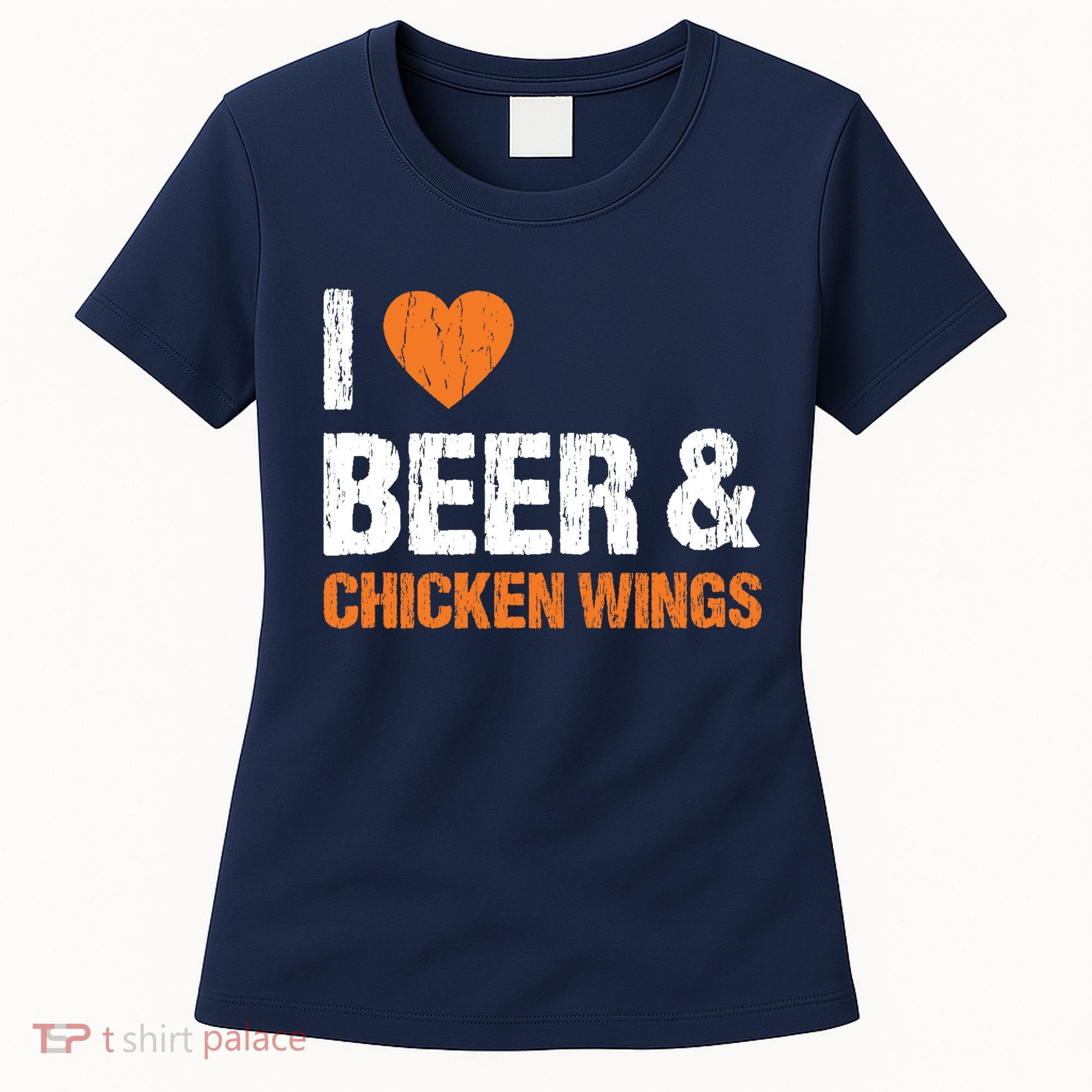 I Love Chicken Wings & Beer Funny Food Eating Lover Gift Women's T-Shirt