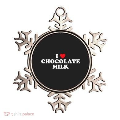 I Love Chocolate Milk Heart Yummy Drink Ornament