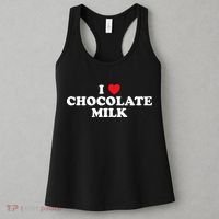 I Love Chocolate Milk Heart Yummy Drink Women's Tank Top thumb 3