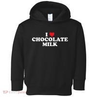 I Love Chocolate Milk Heart Yummy Drink Toddler Hoodie thumb 0