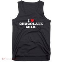 I Love Chocolate Milk Heart Yummy Drink Tank Top thumb 0