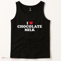 I Love Chocolate Milk Heart Yummy Drink Tank Top thumb 2