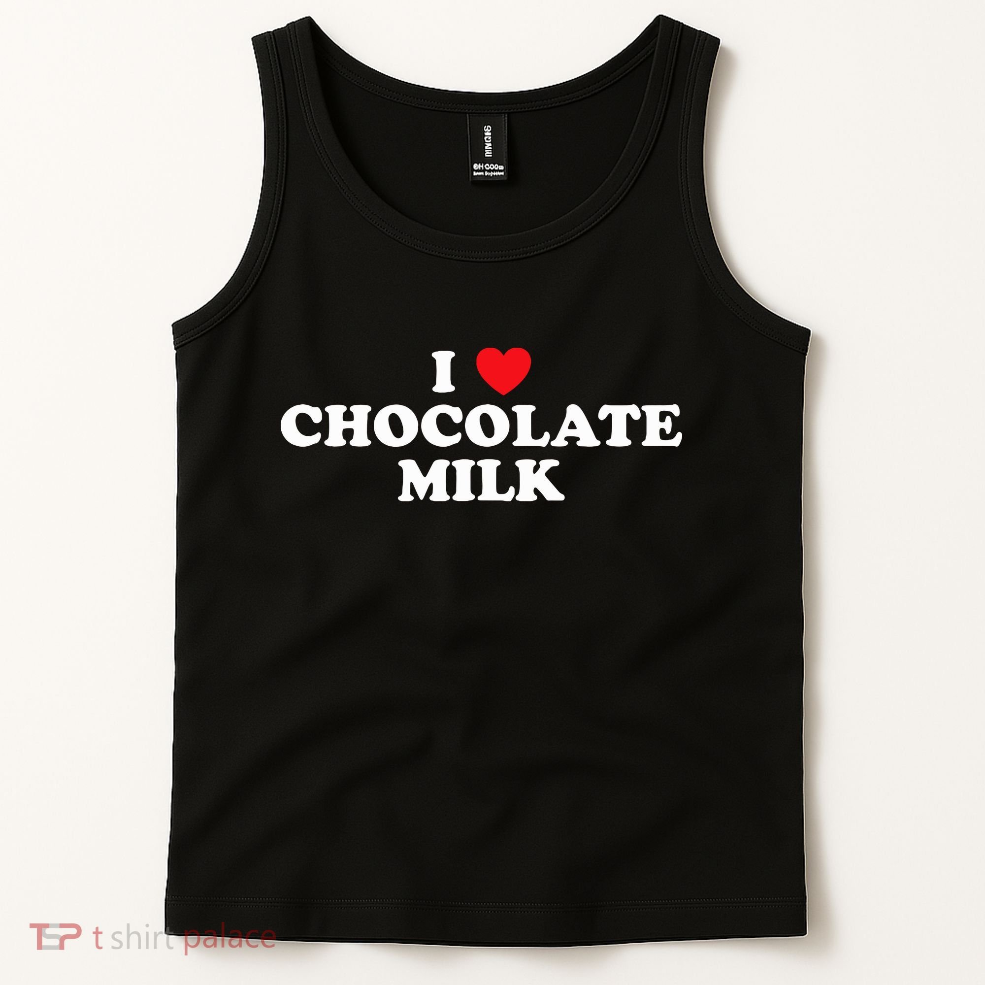 I Love Chocolate Milk Heart Yummy Drink Tank Top