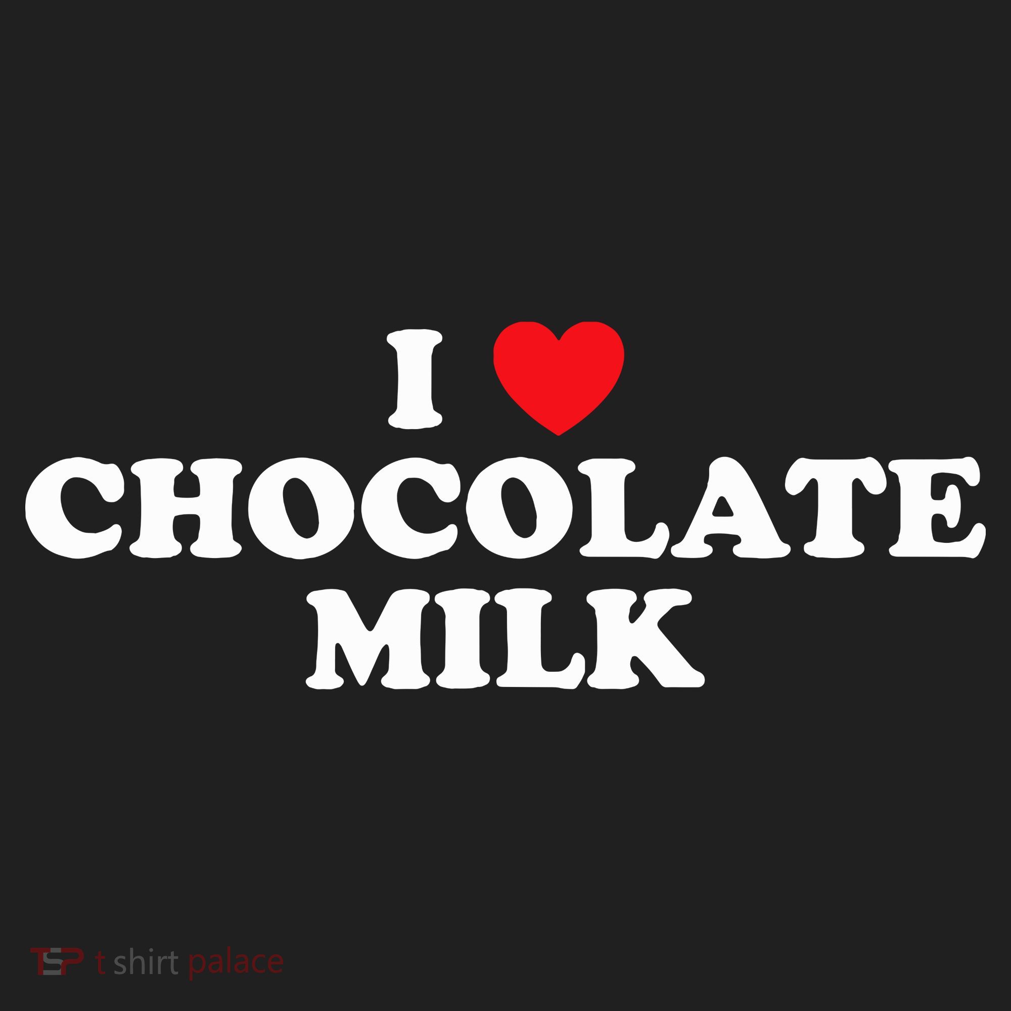 I Love Chocolate Milk Heart Yummy Drink Golf Towel