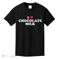 I Love Chocolate Milk Heart Yummy Drink Kids T-Shirt thumb 0