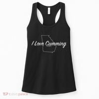I Love Cumming Ga Women's Tank Top thumb 0