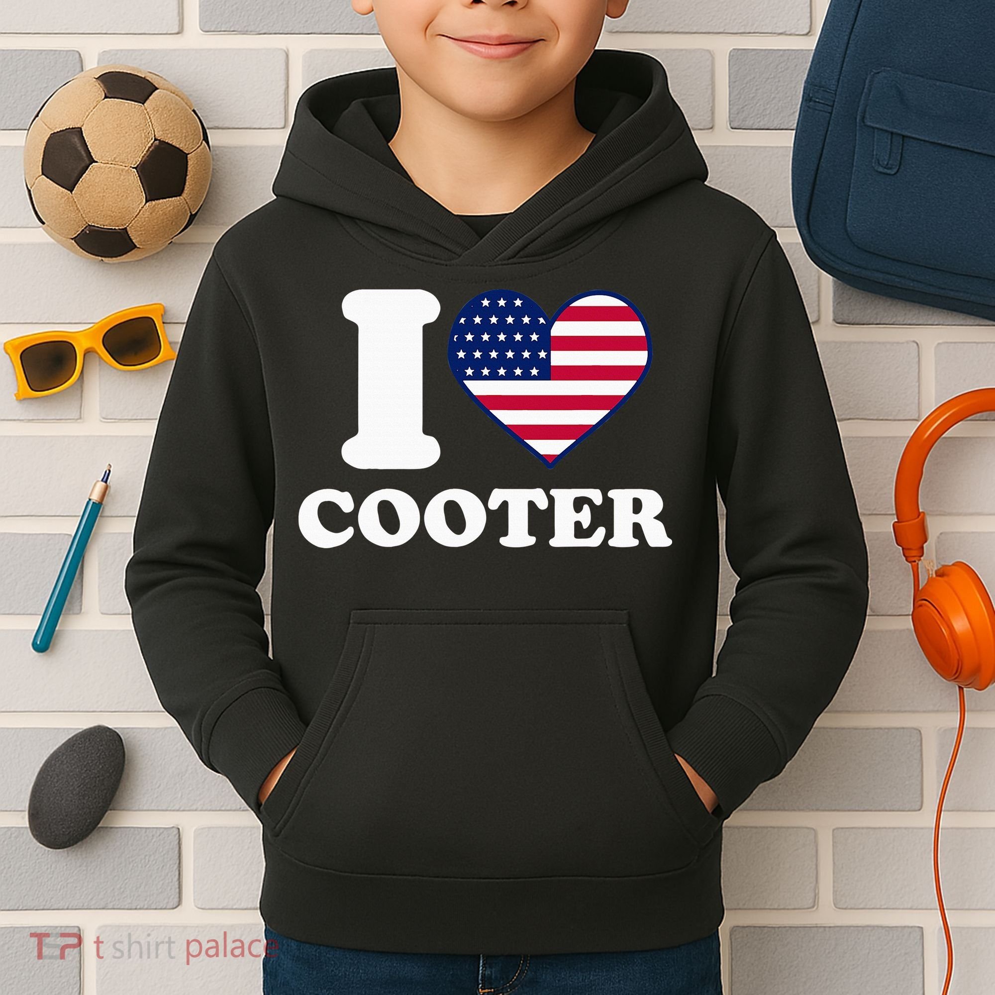 I Love Cooter Kids Hoodie