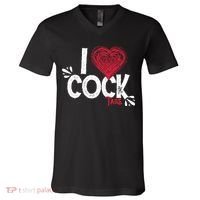 I Love Cocktails Drinking Pun Funny Cocktail Gift V-Neck T-Shirt thumb 0