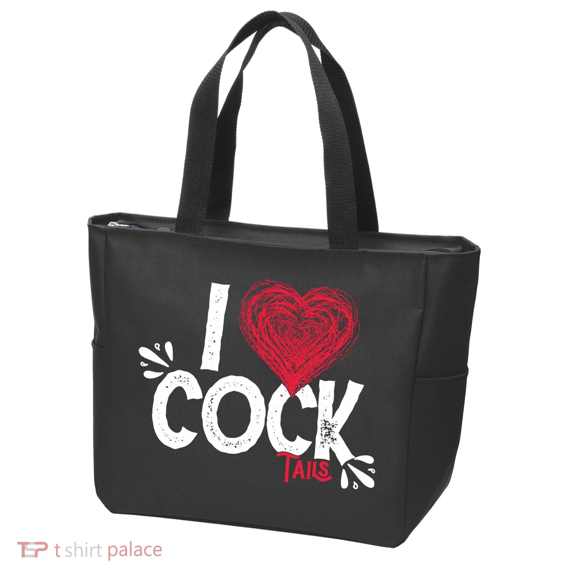 I Love Cocktails Drinking Pun Funny Cocktail Gift Tote Bag