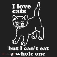 I Love Cats But I CanT Eat A Whole One Women's Sweatshirt thumb 2