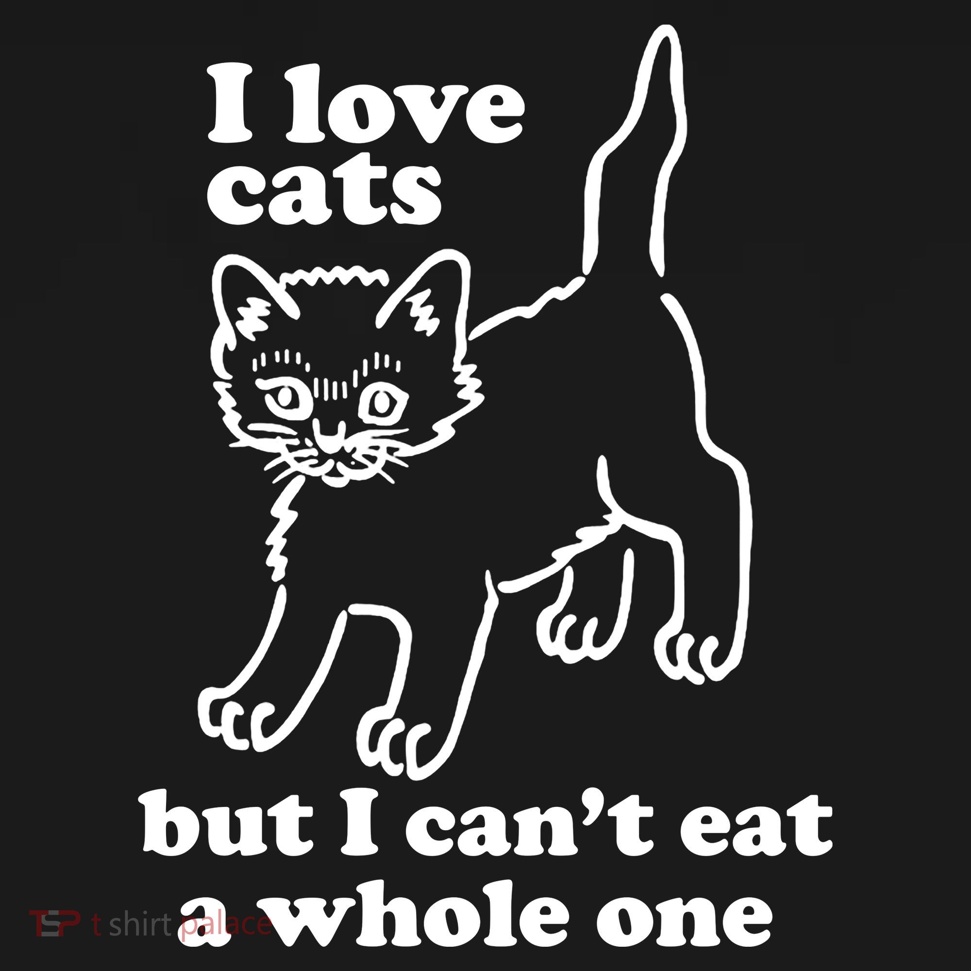 I Love Cats But I CanT Eat A Whole One Coaster