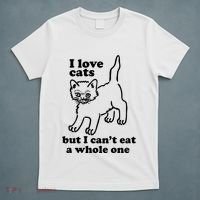 I Love Cats But I CanT Eat A Whole One T-Shirt thumb 5