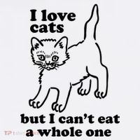 I Love Cats But I CanT Eat A Whole One Women's Hoodie thumb 2