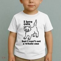 I Love Cats But I CanT Eat A Whole One Toddler T-Shirt thumb 2