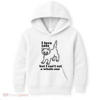 I Love Cats But I CanT Eat A Whole One Kids Hoodie thumb 0