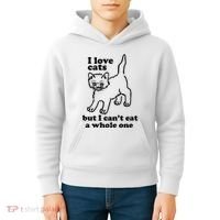I Love Cats But I CanT Eat A Whole One Kids Hoodie thumb 4