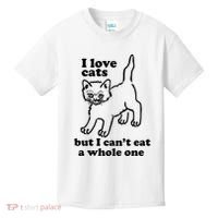 I Love Cats But I CanT Eat A Whole One Kids T-Shirt thumb 0