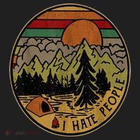I Love Camping I Hate People Outdoors Women's Sweatshirt thumb 2