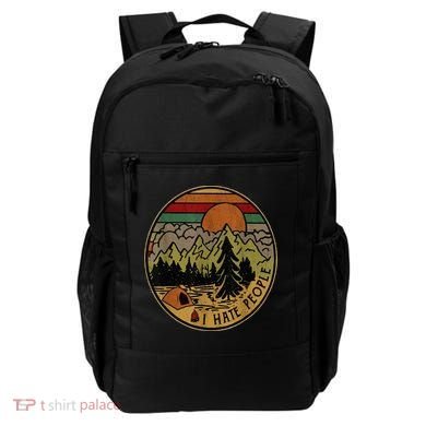 I Love Camping I Hate People Outdoors Backpack