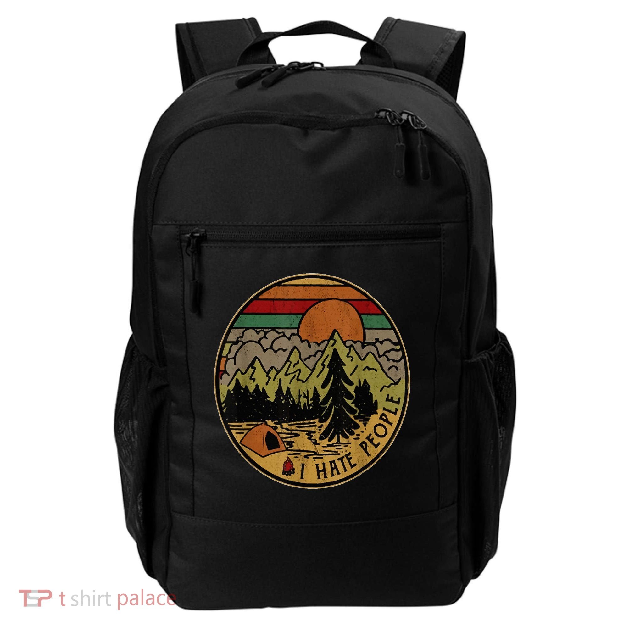 I Love Camping I Hate People Outdoors Backpack