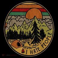I Love Camping I Hate People Outdoors Women's Hoodie thumb 2