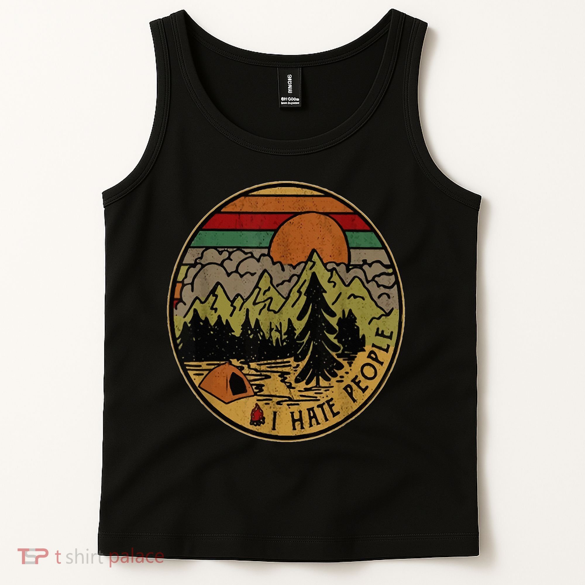 I Love Camping I Hate People Outdoors Tank Top