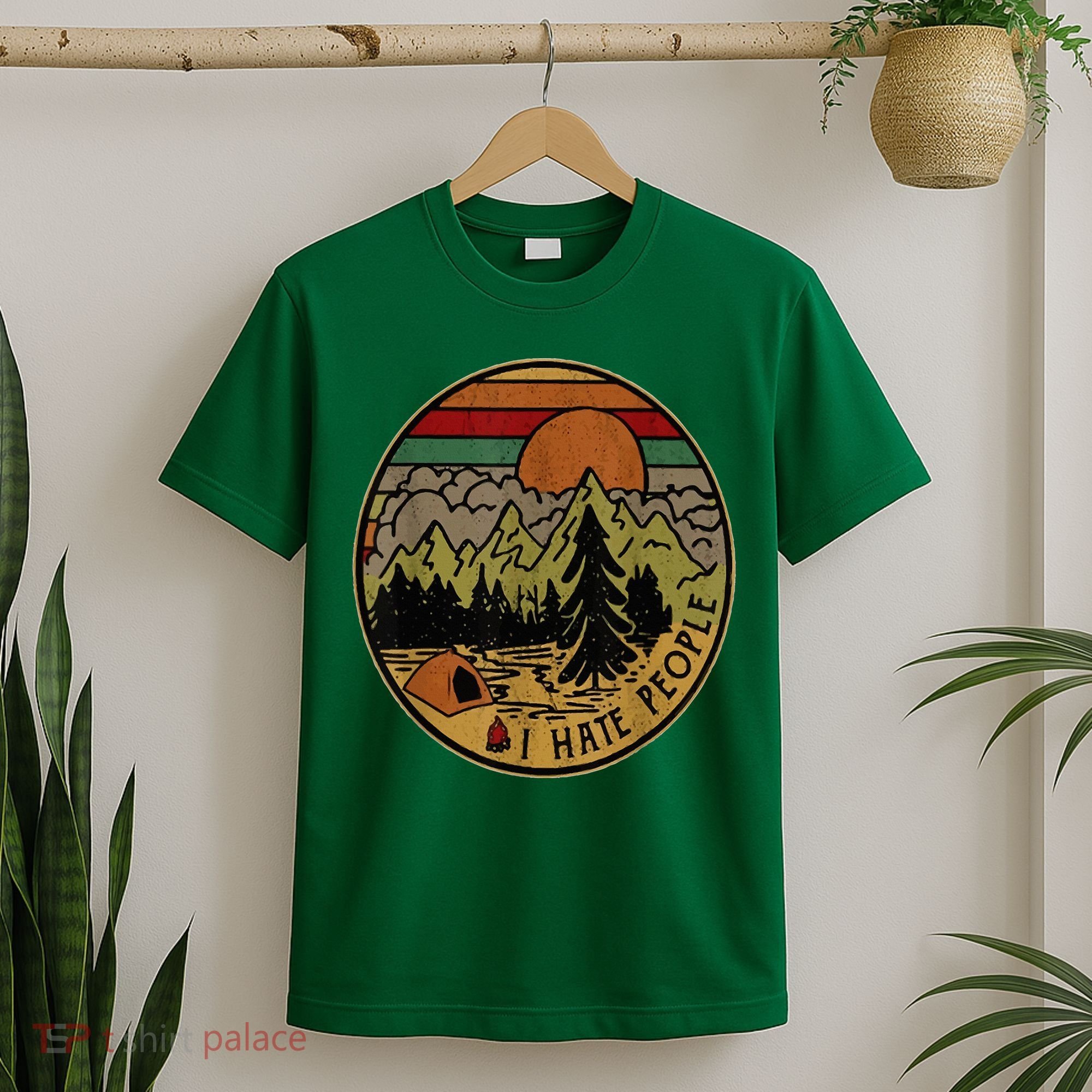 I Love Camping I Hate People Outdoors T-Shirt