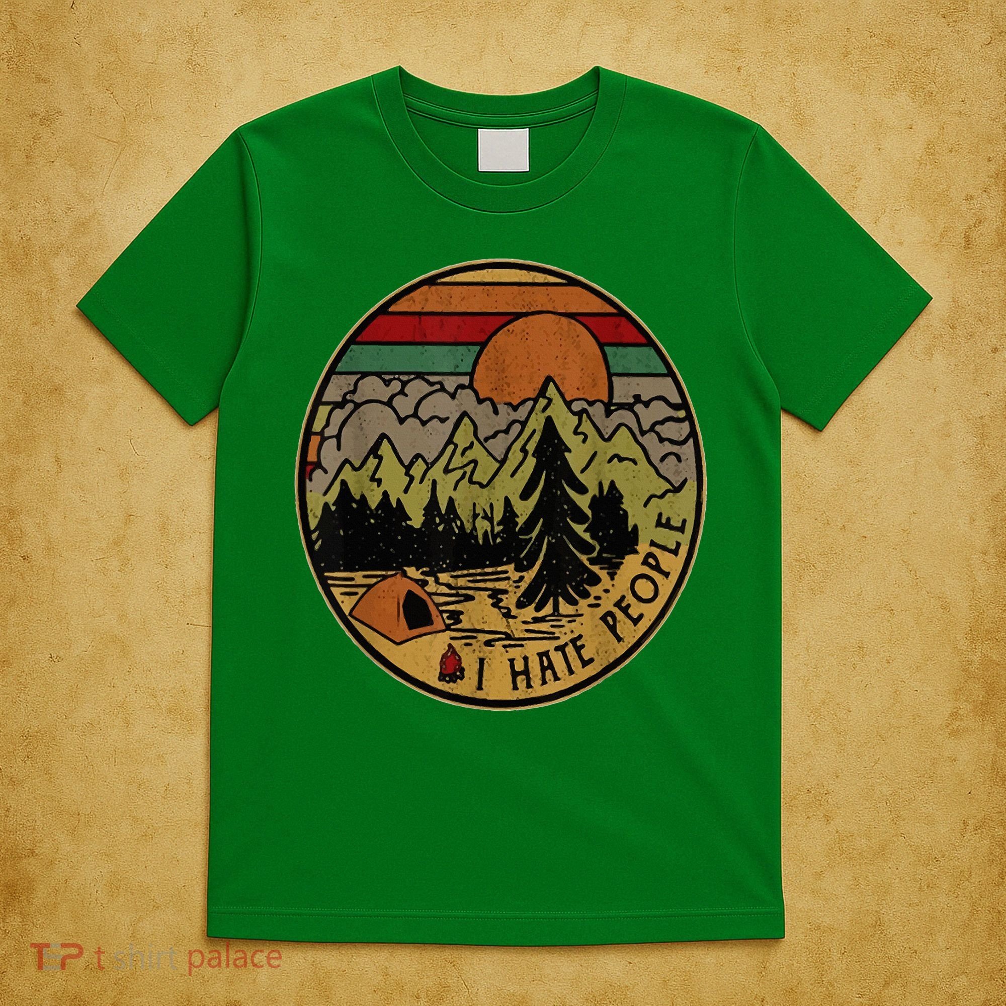 I Love Camping I Hate People Outdoors T-Shirt
