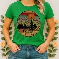 I Love Camping I Hate People Outdoors Women's T-Shirt thumb 2