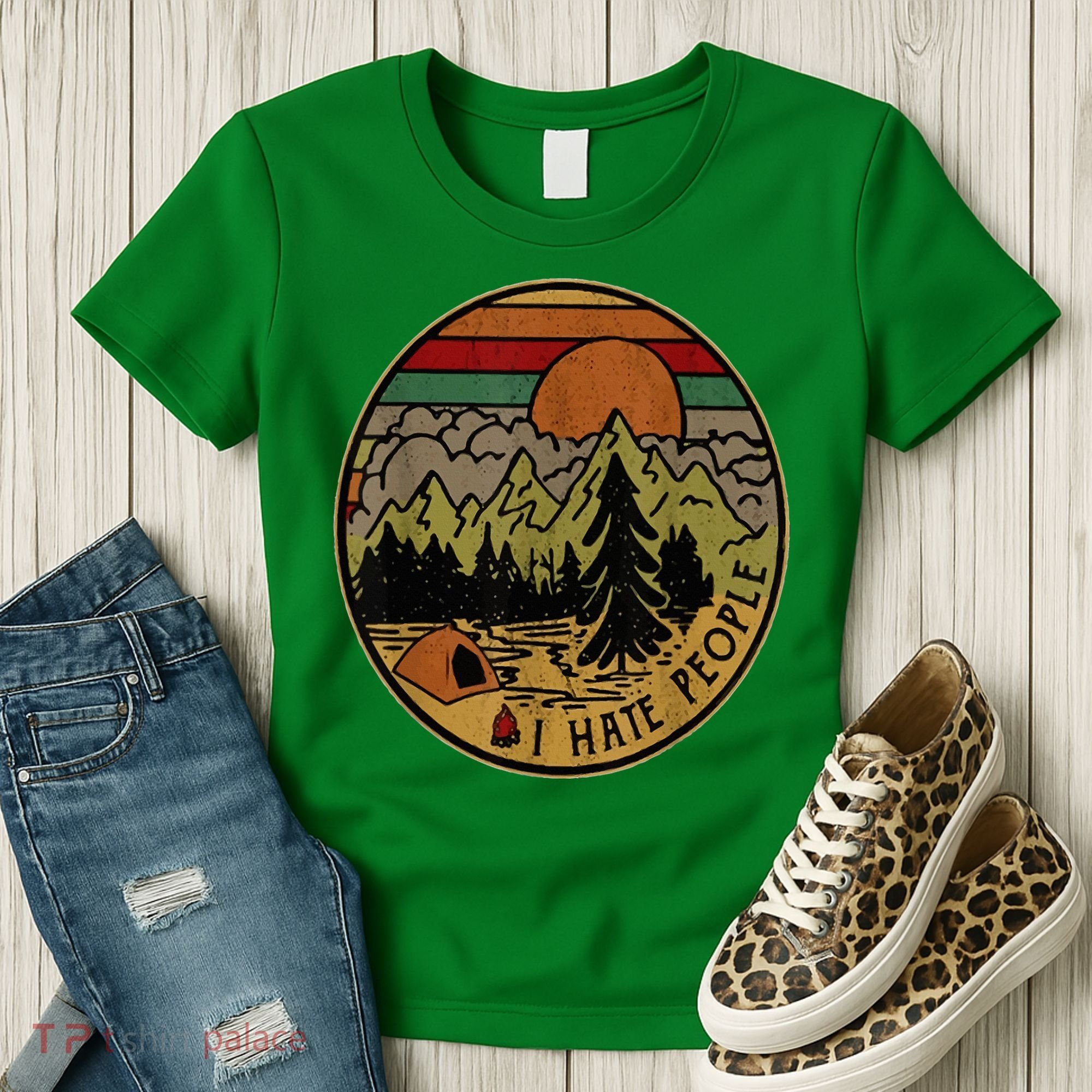 I Love Camping I Hate People Outdoors Women's T-Shirt