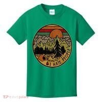 I Love Camping I Hate People Outdoors Kids T-Shirt thumb 0
