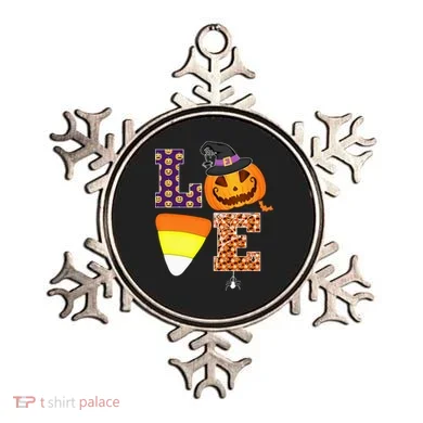 I Love Candy Funny Candy Corn Halloween Ornament