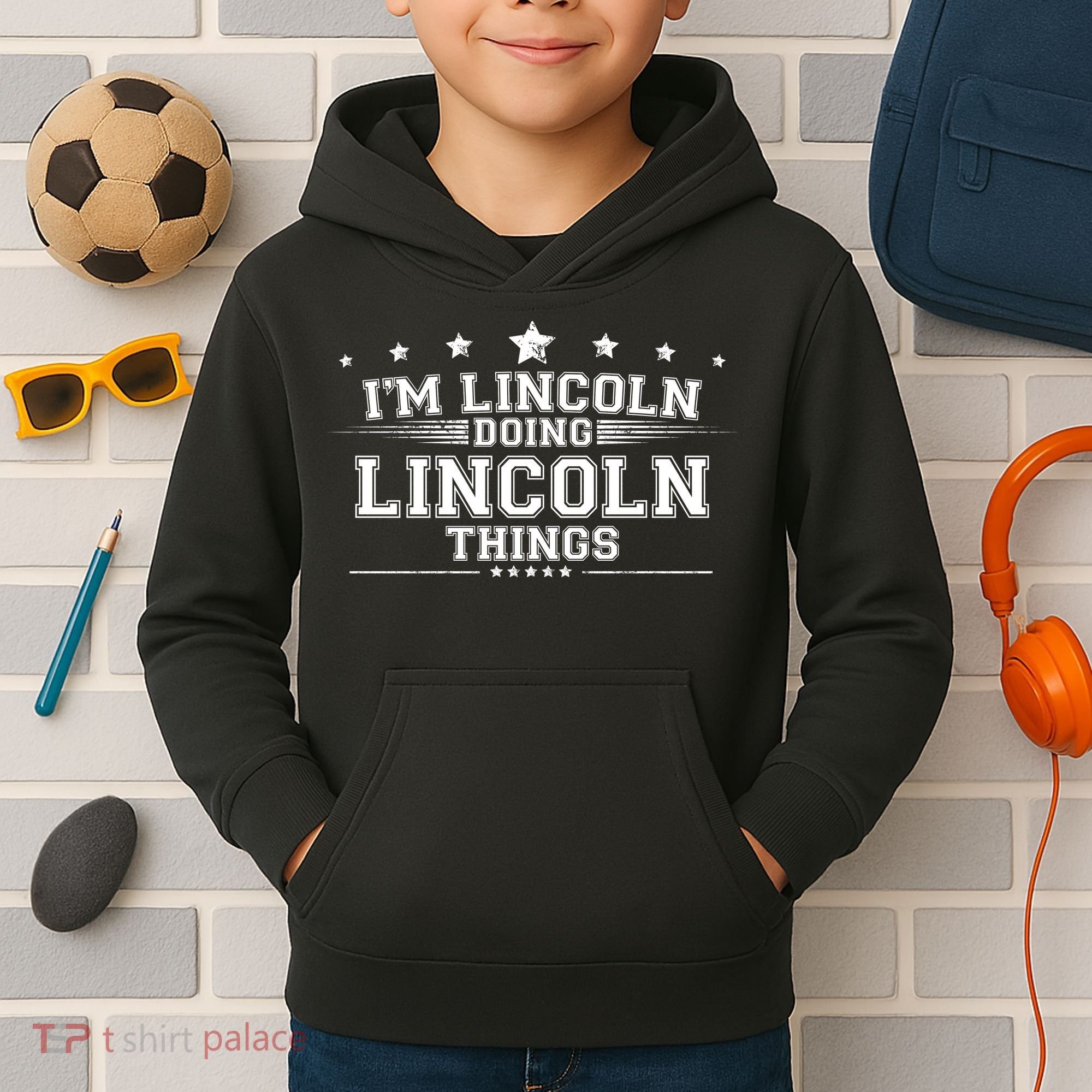 Im Lincoln Doing Lincoln Things Kids Hoodie