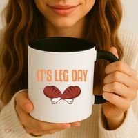 It's Leg Day Funny Thanksgiving Outfit Gift Coffee Mug thumb 3