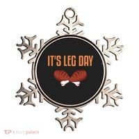 It's Leg Day Funny Thanksgiving Outfit Gift Ornament thumb 0