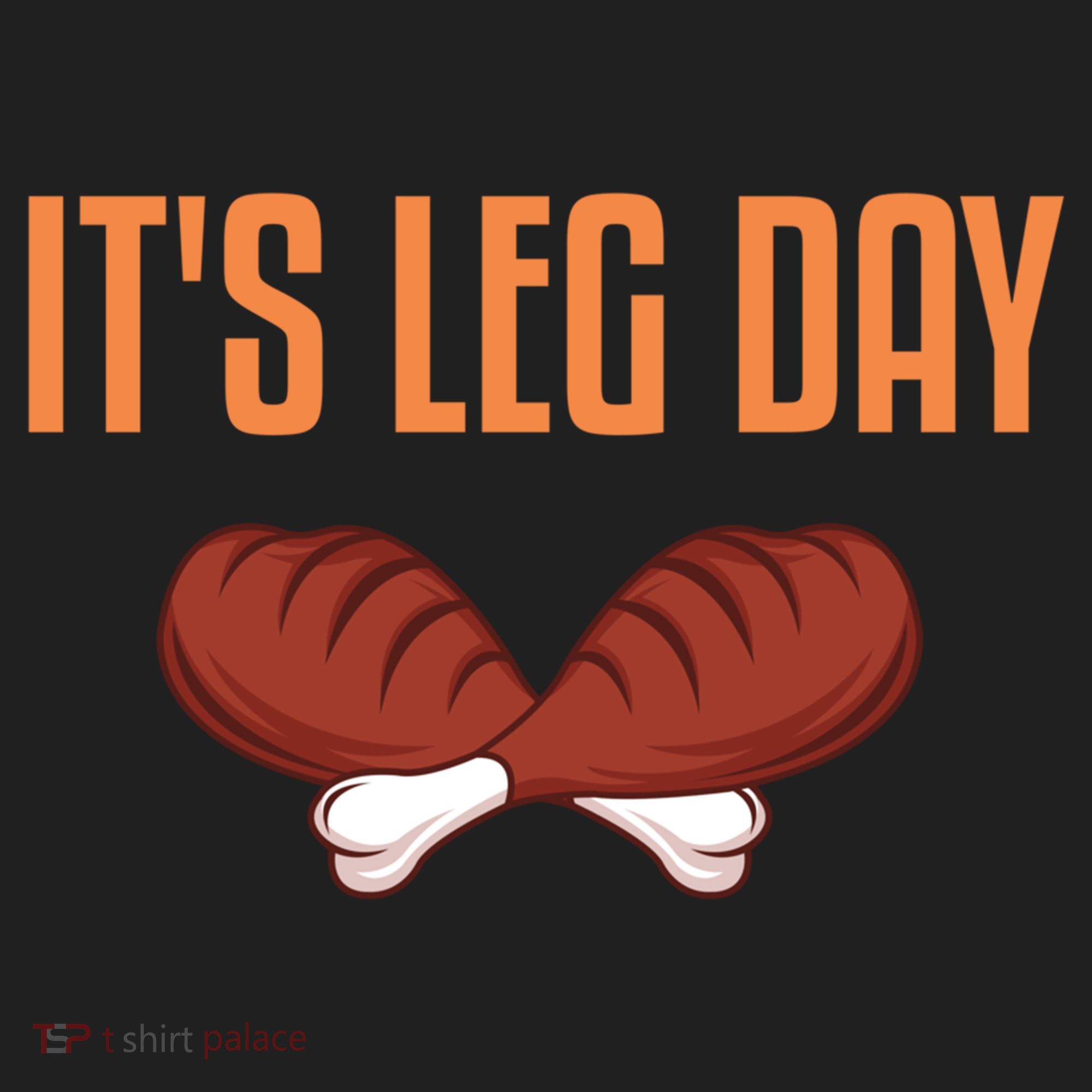 It's Leg Day Funny Thanksgiving Outfit Gift Golf Towel