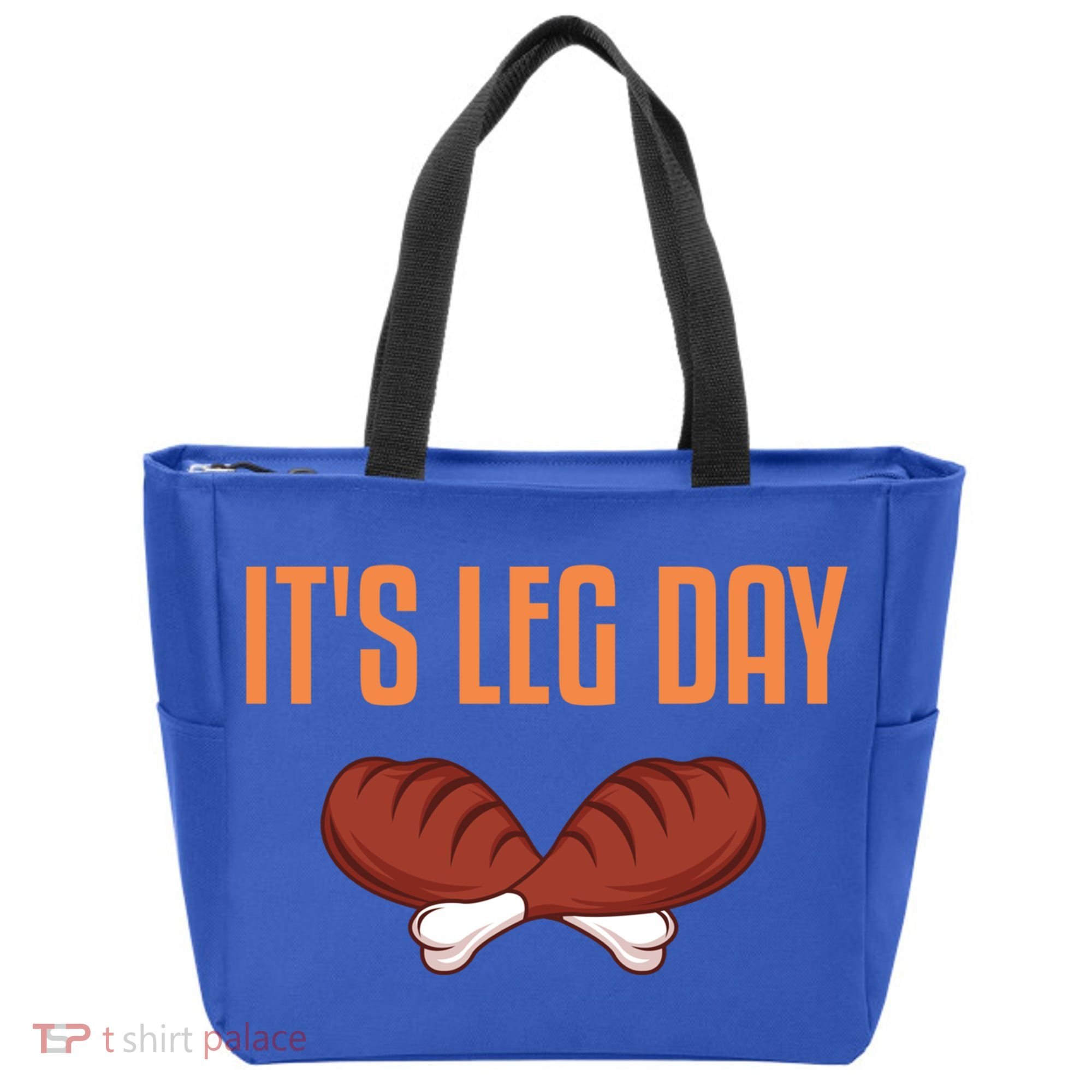 It's Leg Day Funny Thanksgiving Outfit Gift Tote Bag