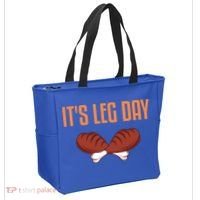 It's Leg Day Funny Thanksgiving Outfit Gift Tote Bag thumb 2